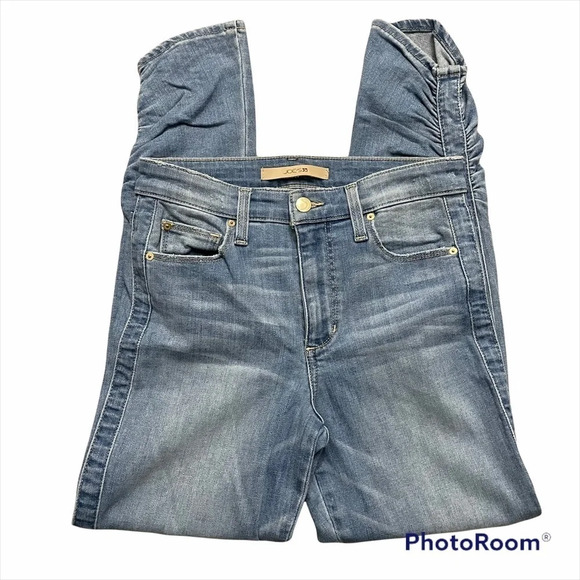 Joe's Jeans The Charlie High Rise Skinny Ankle Jean with Rouching size 26 Hannah - Picture 11 of 13